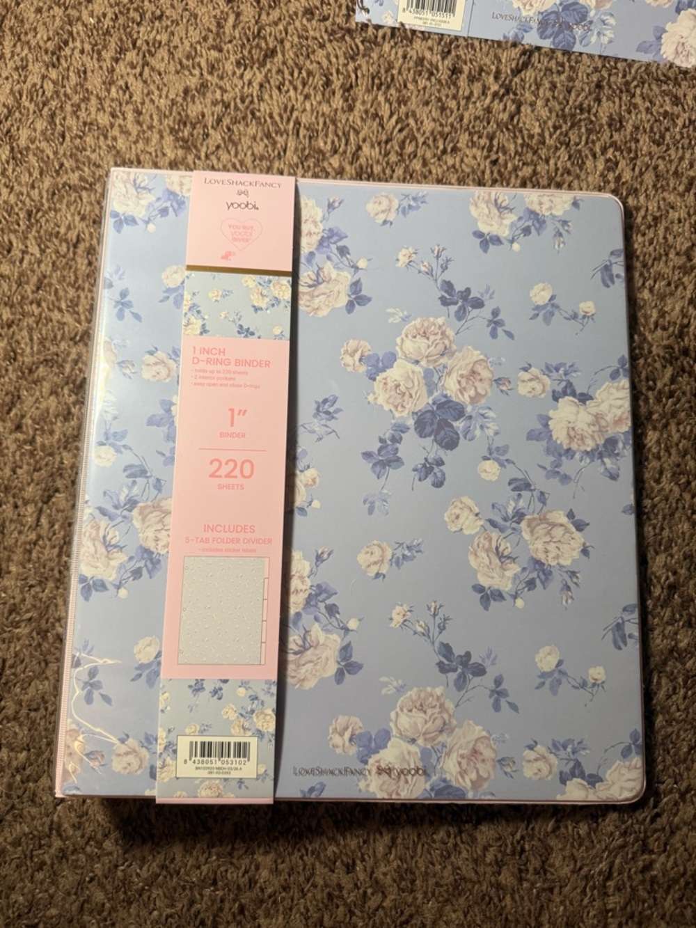 LoveShackFancy x Target Blue 1” Binder & 5 Tab Dividers